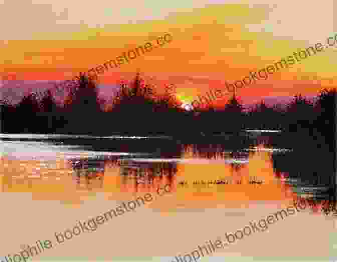 A Beautiful Acrylic Landscape Painting Of A Sunset Over A Lake Painting Acrylic Landscapes The Easy Way: Brush With Acrylics 2
