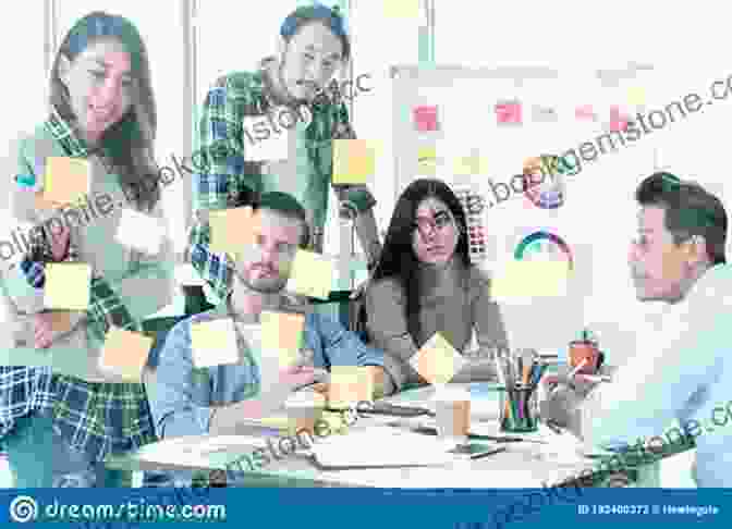 A Group Of People Brainstorming Ideas At A Table With Colorful Sticky Notes And Markers. Advertising By Design: Generating And Designing Creative Ideas Across Media