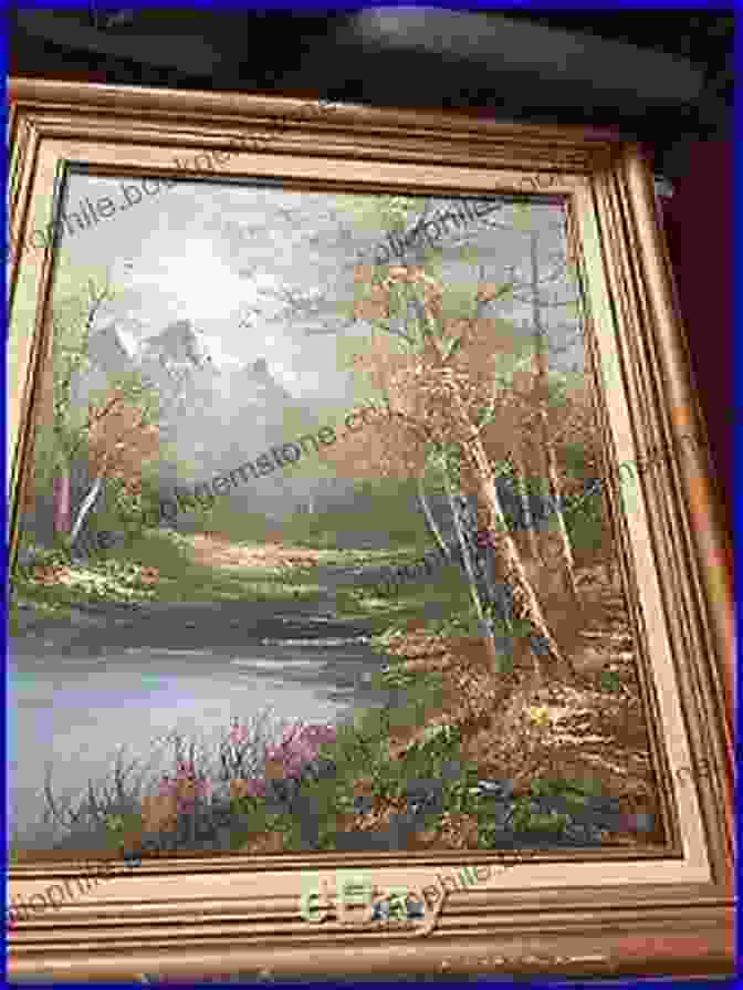 A Landscape Painting By Roger Winter, Depicting A Serene Lake Surrounded By Rolling Hills And Vibrant Trees. On Drawing Roger Winter
