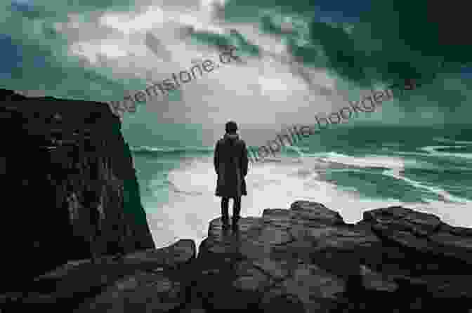 A Lone Figure Stands On A Clifftop, Overlooking A Vast And Stormy Ocean. The Figure Is Sam Hunter, The Protagonist Of The Novel Home Is Where The Hero Is. Home Is Where The Hero Is (The Hunter Legacy 12)