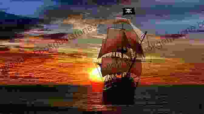 A Pirate Ship Sails Into The Sunset, With A Calm Sea And A Peaceful Sky. The Pirate S Tribulation: A SciFi Alien Romance (Intergalactic Alliance 3)