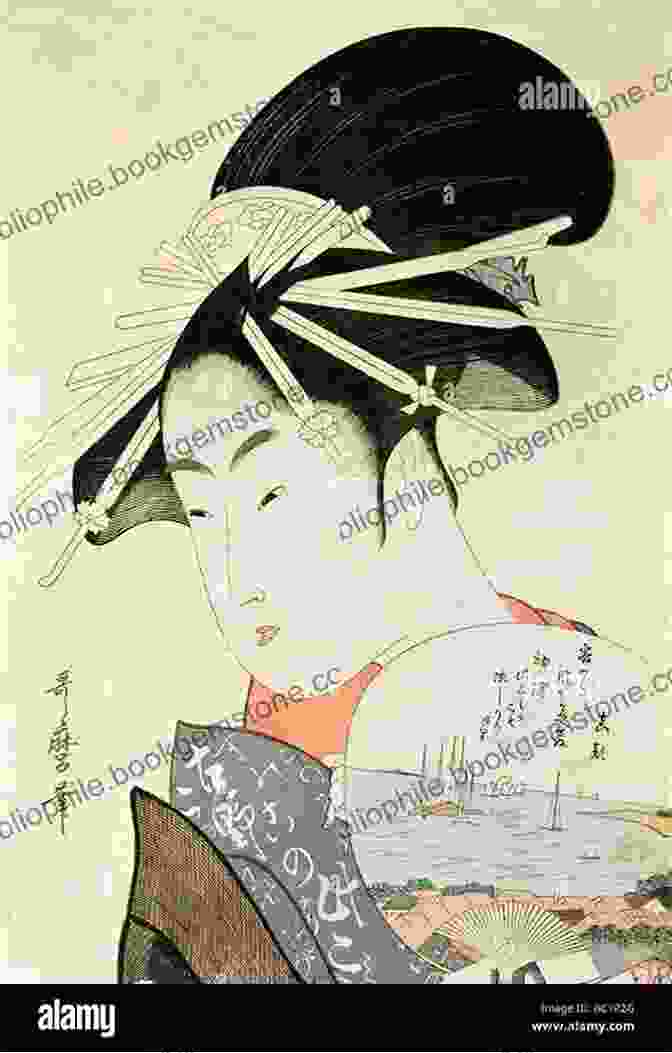 Courtesan With A Fan By Kitagawa Utamaro Japanese Woodblock Prints: Artists Publishers And Masterworks: 1680 1900