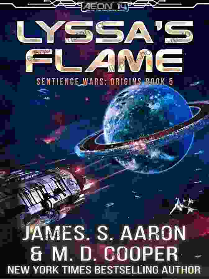 Lyssa Flame Book Cover A Woman With Glowing Red Eyes Stands In Front Of A Futuristic Cityscape With Spaceships Flying Overhead. Lyssa S Flame A Hard Science Fiction AI Adventure (The Sentience Wars Origins 5)