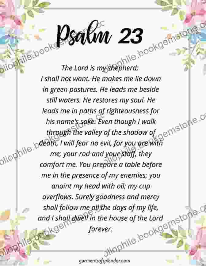 Niv Beautiful Word Bible Illustration Of Psalm 23 NIV Beautiful Word Bible: 500 Full Color Illustrated Verses