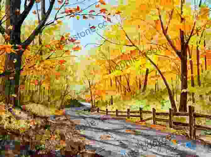 Watercolour Painting Of A Peaceful Forest Scene With Vibrant Autumn Colours Loosen Up Your Watercolours (Collins Artist S Studio)